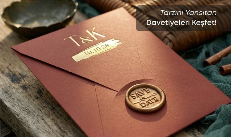 Tarzını yansıtan yaldızlı davetiyeleri keşfet