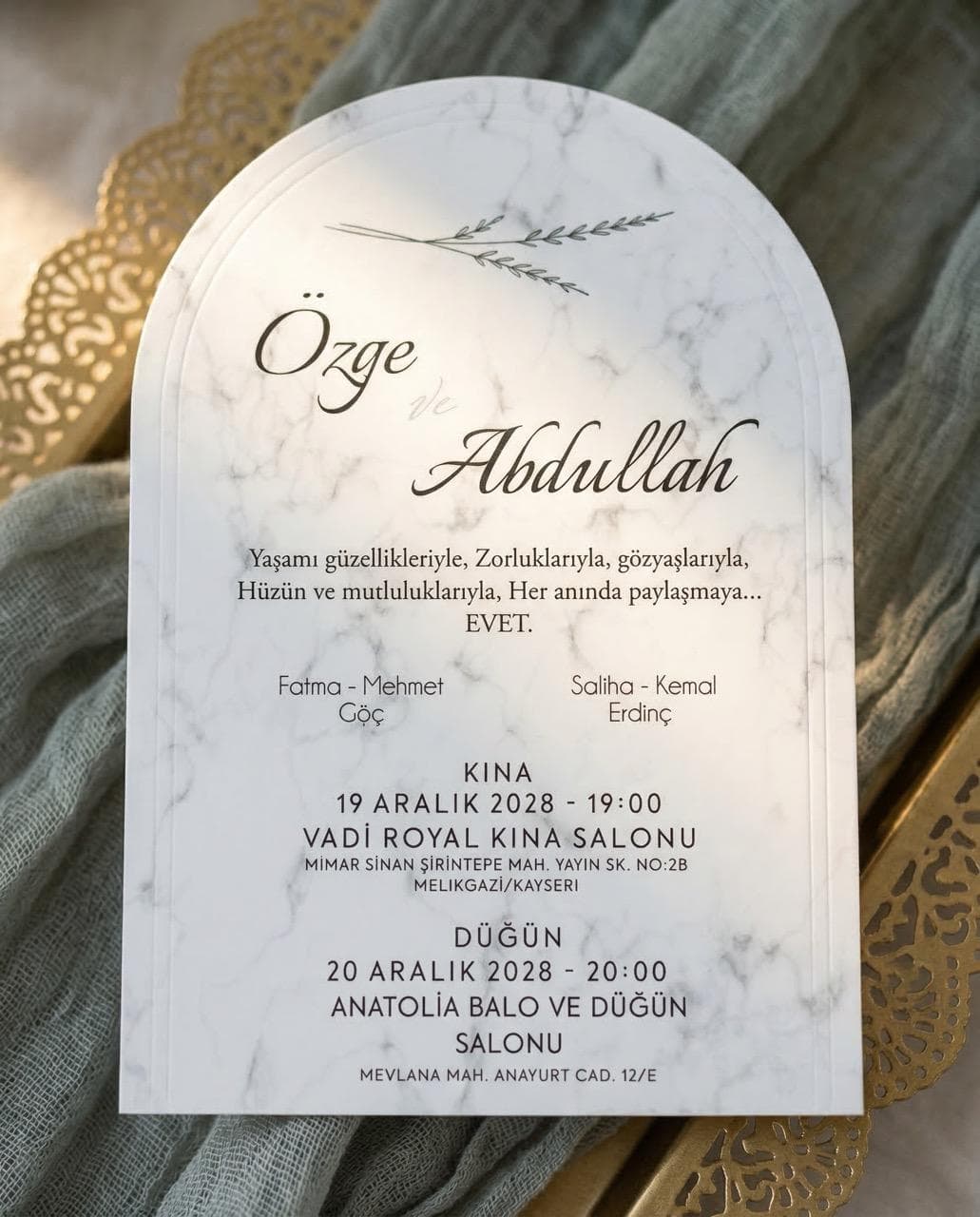 Kapak Zarflı Davetiye - 2756 görsel 2