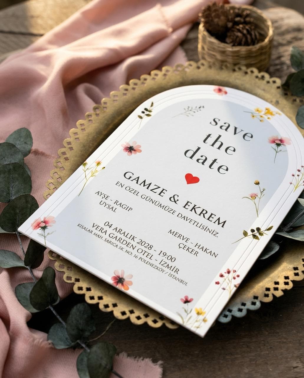 Kapak Zarflı Davetiye - 2763 görsel 2